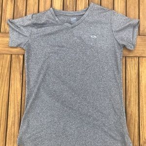 champion heather gray athletic tee